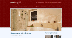 Desktop Screenshot of koupelnynaklic.com